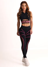 Legging Cós Médio Superhot Comfy Preto CAL5572 UV50+